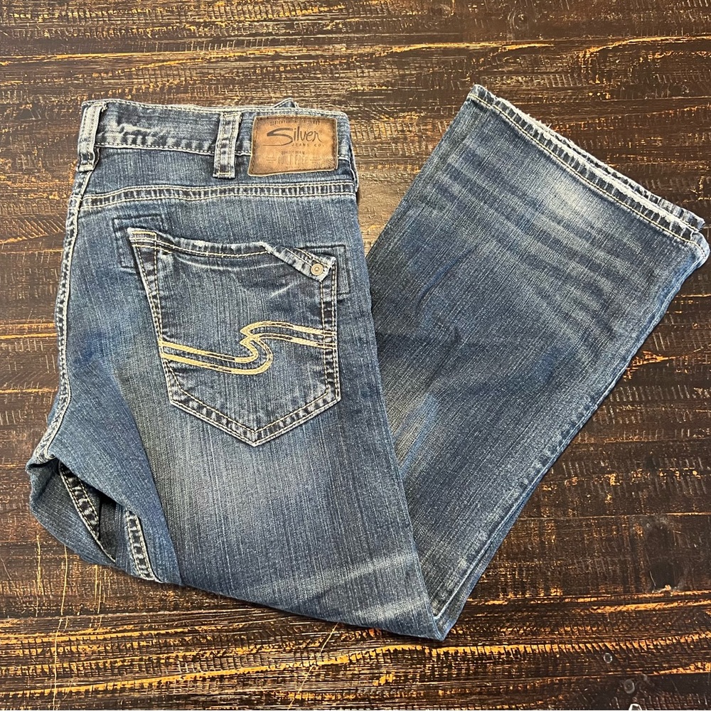 Men’s “Zac” Silver Jeans